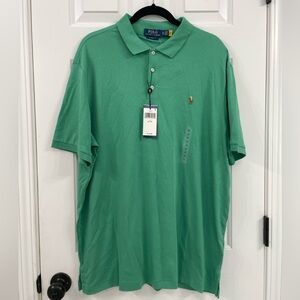NWT Polo Ralph Lauren Classic Fit Short Sleeve Soft Cotton Polo Shirt XL Green